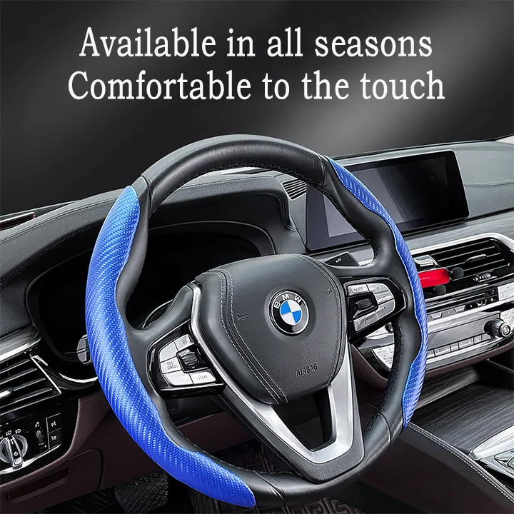 🔥HOT SALE🔥Car Carbon Fiber Steering Wheel Cover（2PCS）