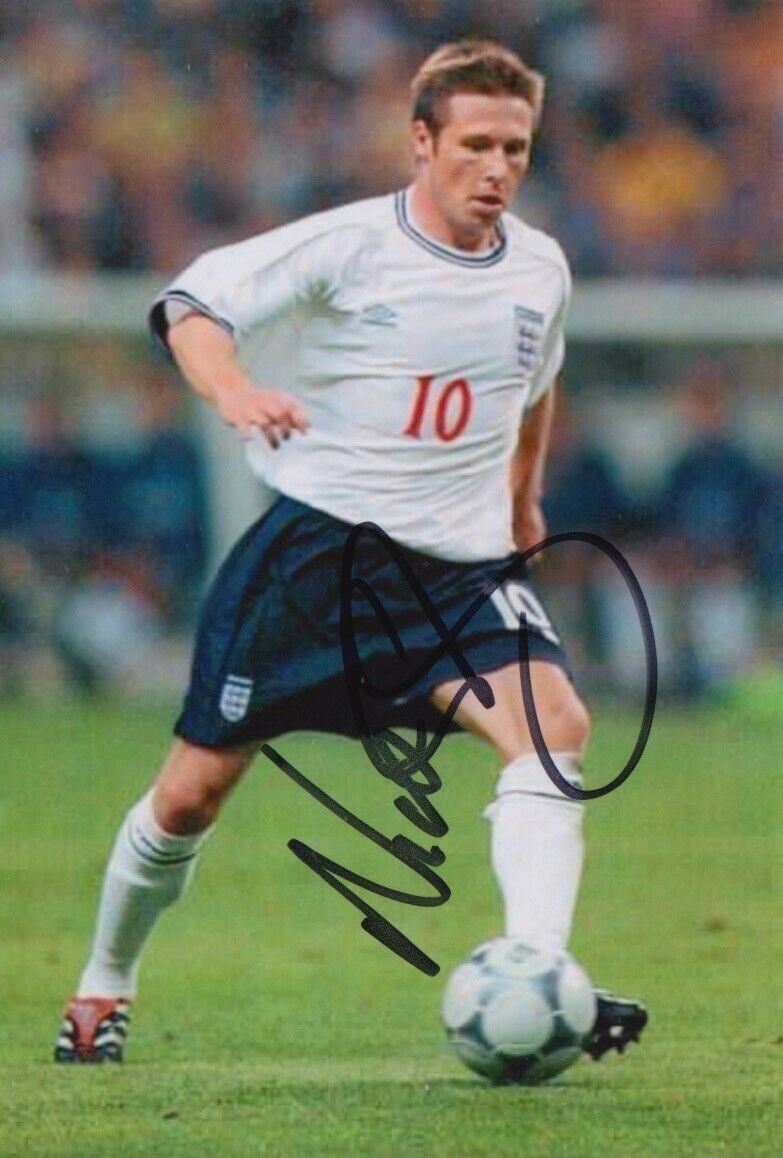 NICK BARMBY HAND SIGNED 6X4 Photo Poster painting ENGLAND FOOTBALL AUTOGRAPH