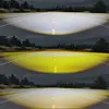 40W Motorcycle LED Spotlight 12-80V Driving Fog Lamp White Yellow DRL Headlight