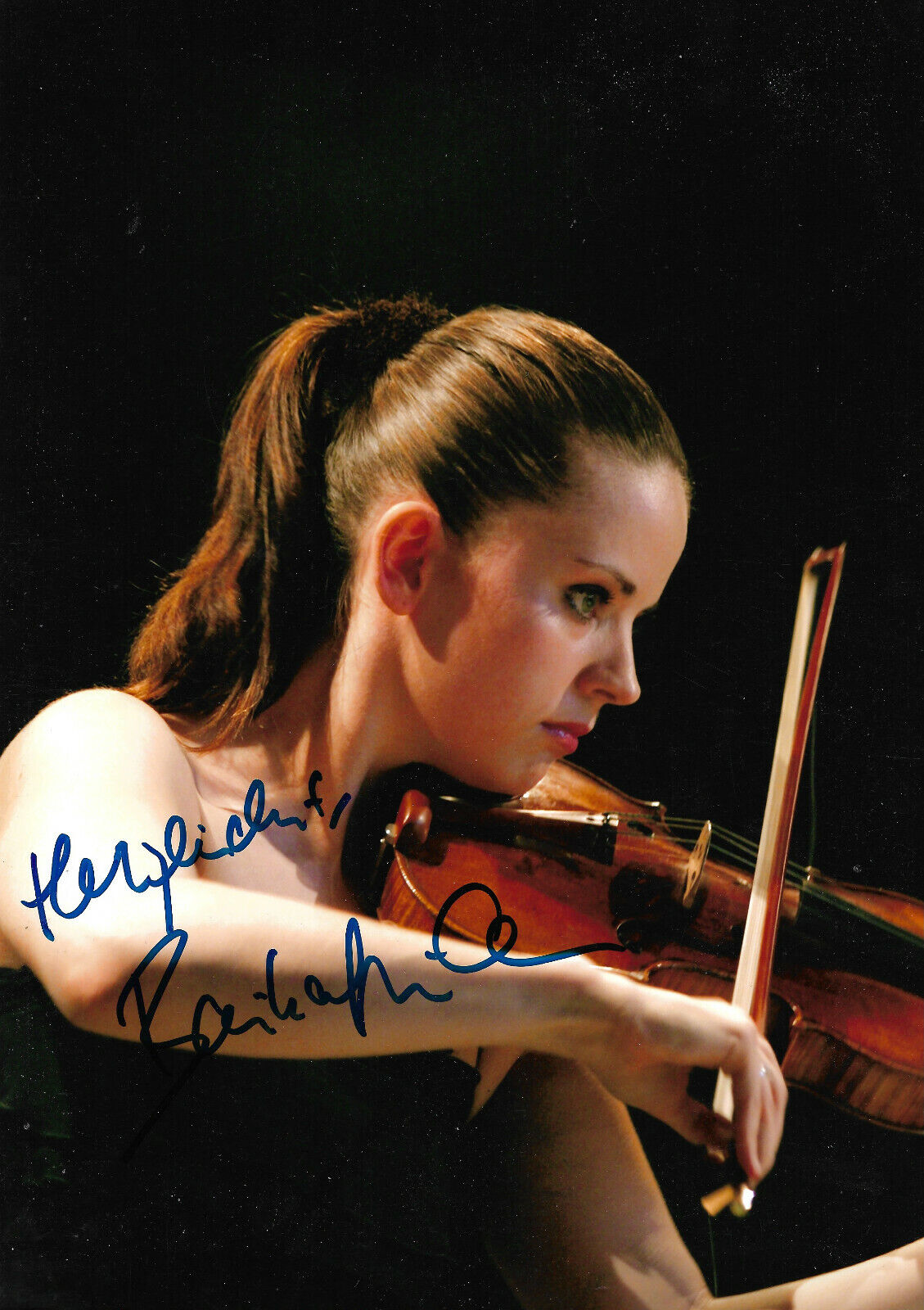 Baiba Skride Violinist signed 8x12 inch Photo Poster painting autograph