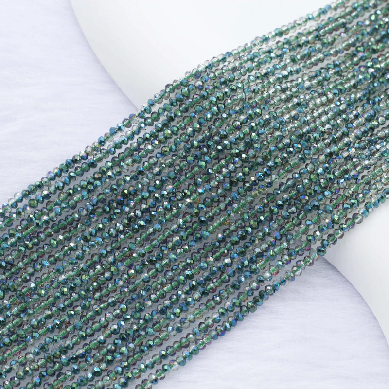 5 Pieces Per Pack Beaded Artificial Crystal Glass Geometric Beads