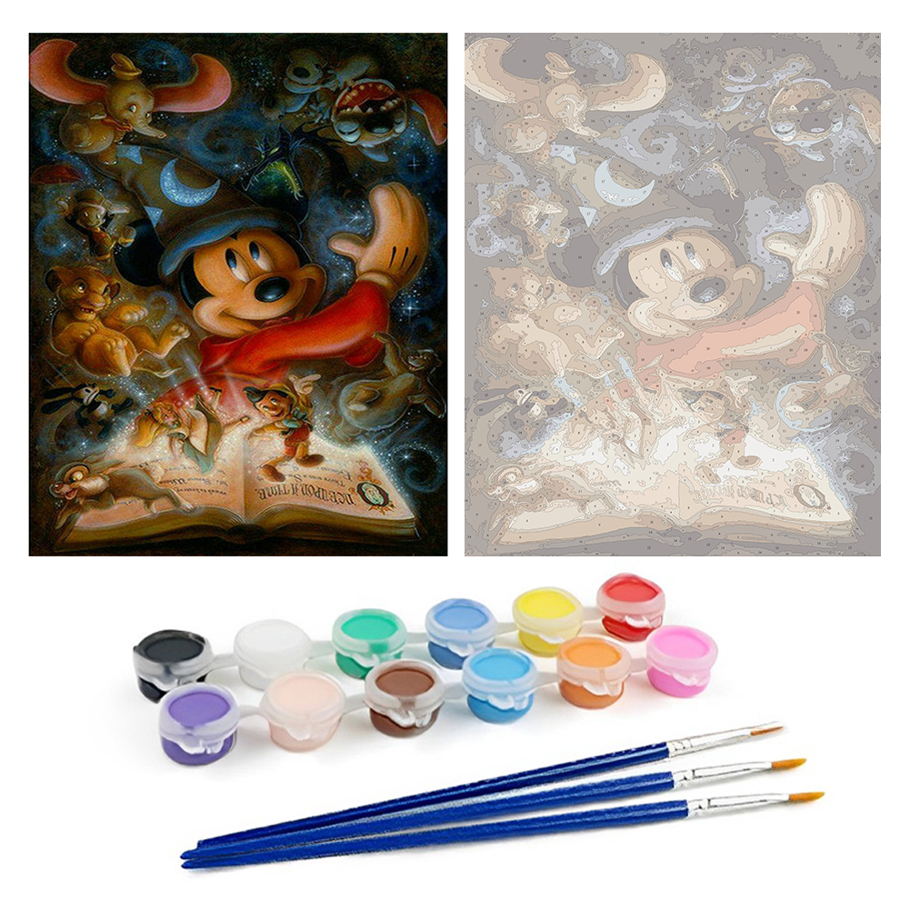 Mickey's Magic Book-Paint by Numbers-30*40cm/40*50cm