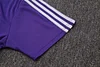Joyfball 2025/2026 Real Madrid Short sleeve pre-match training Purple Jersey+Shorts  1:1 Thai Quality