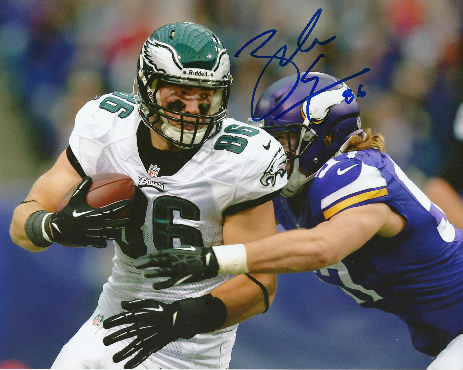 Zach Ertz Autographed Signed 8x10 Photo Poster painting Eagles REPRINT