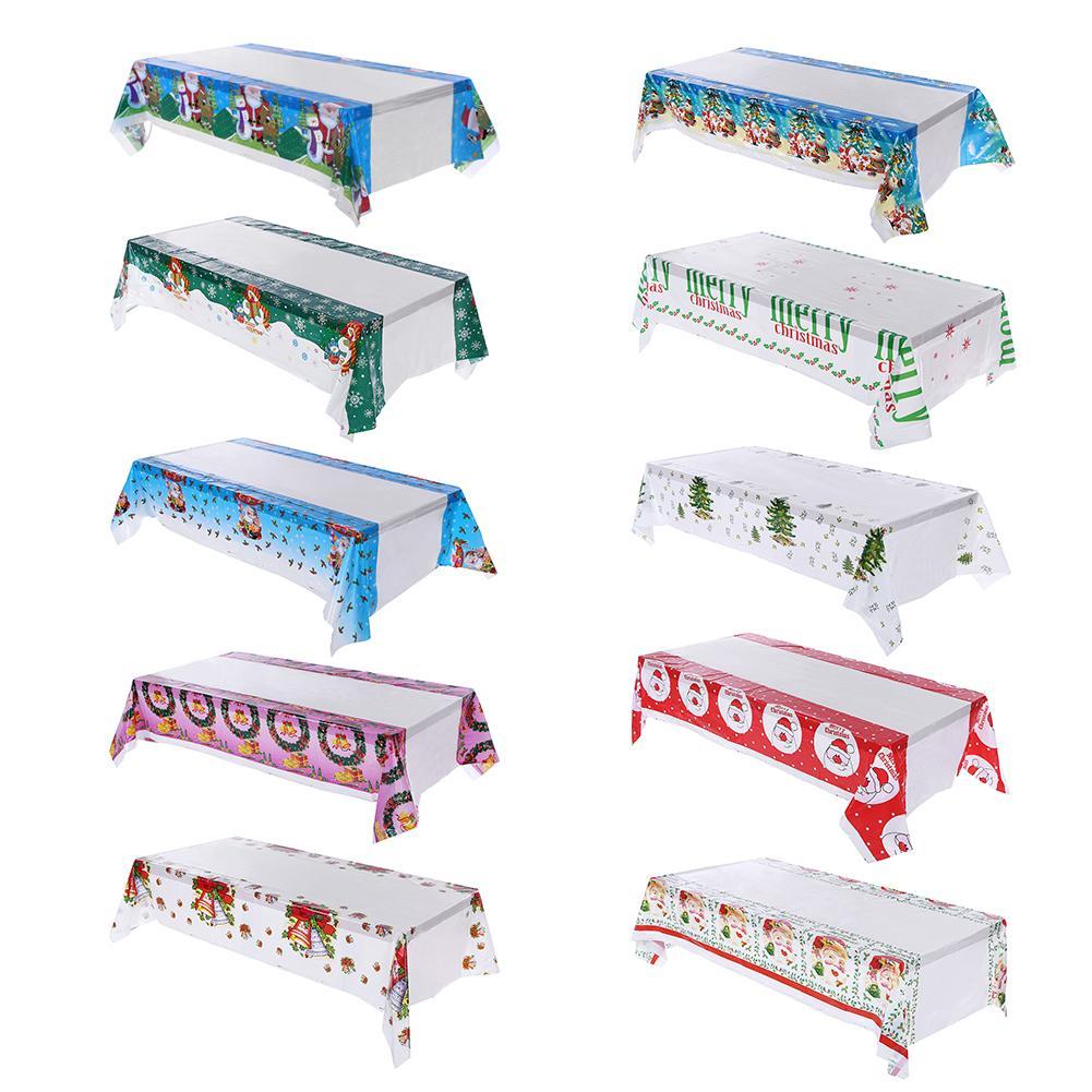 

Christmas Rectangle PVC Cartoon Table Cloth Disposable Tablecloth Table Mat, 501 Original