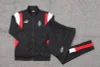 2023/2024 AC Milan Long Zipped Jacket Black Football Shirt 1:1 Thai Quality Set