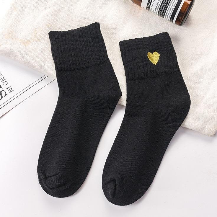 Japanese Love Embroidery Socks