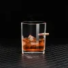 Creative bullet cup American soldier bullet cup foreign wine glass whiskey glass inlaid with bullet cup ins beer cup