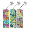 (US Only)3Pcs Butterfly DIY Diamond Art Bookmark Mandala Bookmark Gift for Book Lovers