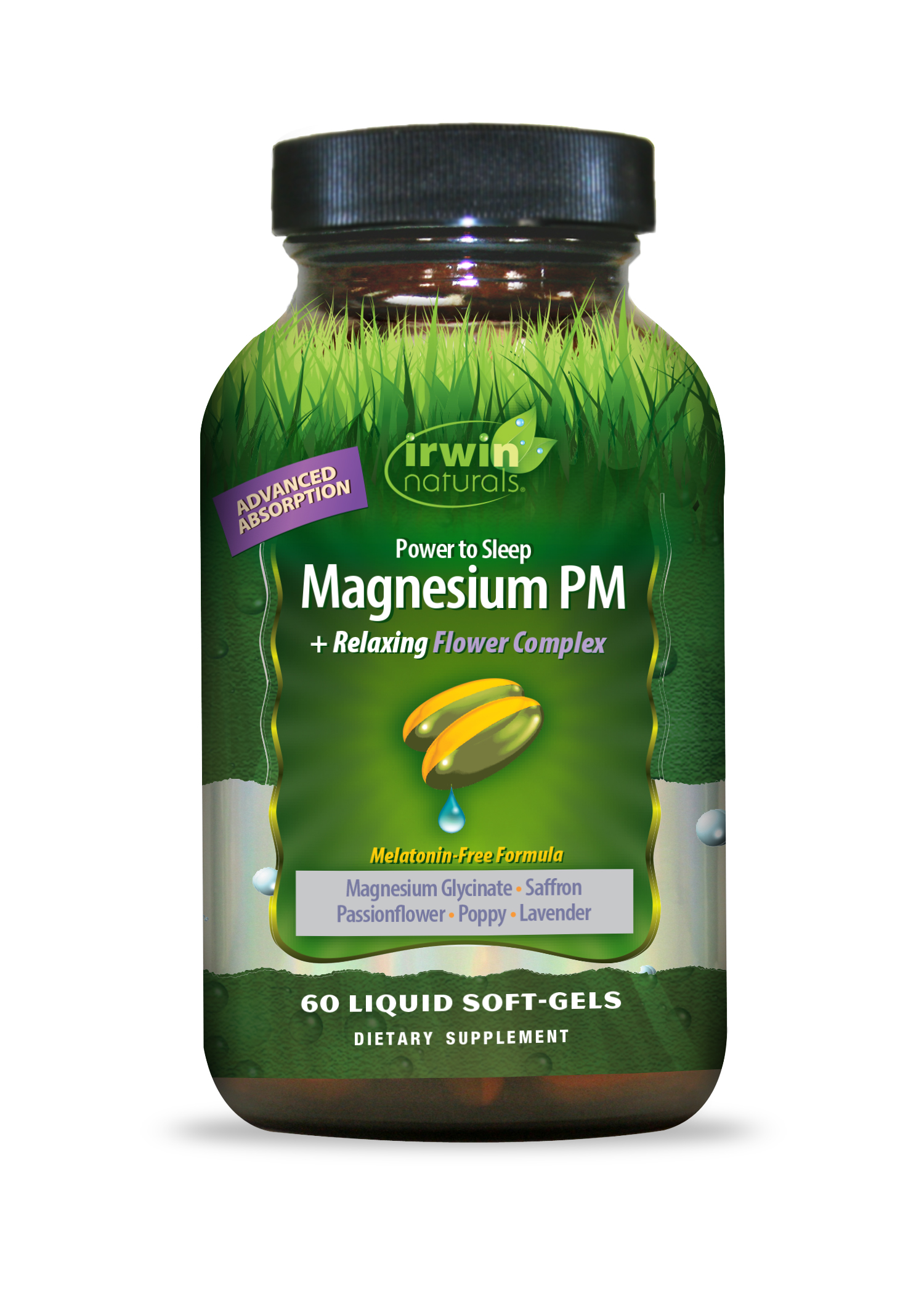 Power to Sleep Magnesium PM + Relaxing Flower Complex IRWIN NATURALS