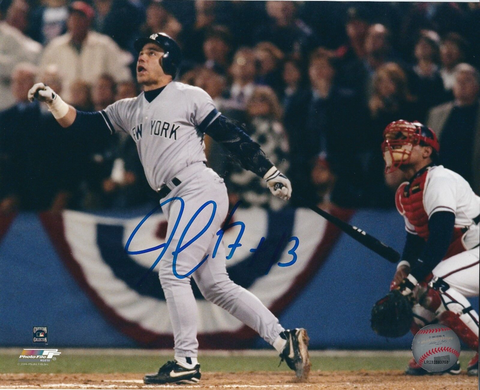 Signed 8x10 JIM LEYRITZ New York Yankees Autographed Photo Poster painting - COA