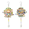 2pcs DIY Diamond Painting Butterfly Wind Chimes Crystal Window Suncatcher Craft Set Birthday Gifts Home Garden Decor