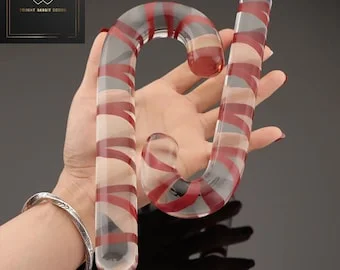 pornhint Pornhint Christmas Candy Canes Glass Anal Plug Dildo Anal Massager Vaginal Anal Stimulation Female Masturbator Butt Plug Adult Sex Toys