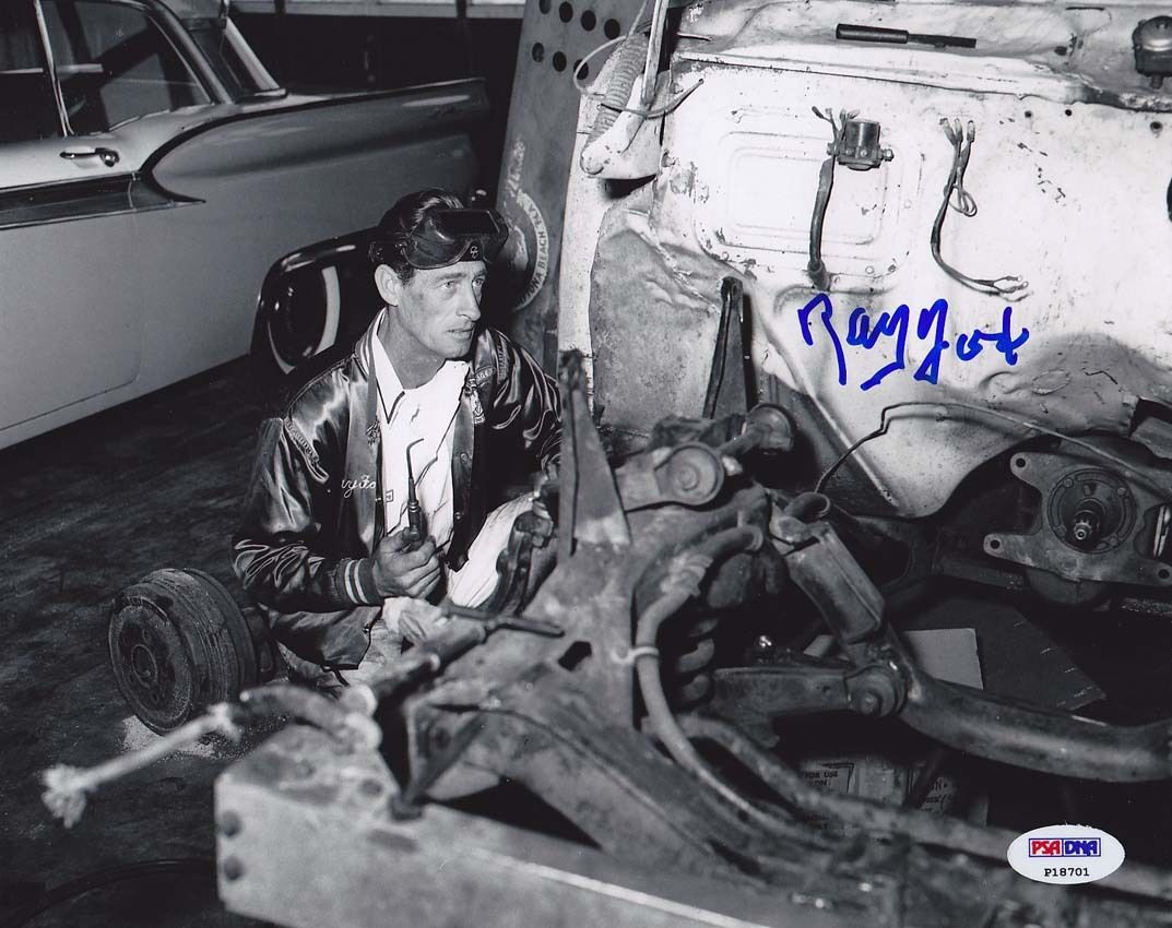 Ray Fox SIGNED 8x10 Photo Poster painting NASCAR CAR OWNER PSA/DNA AUTOGRAPHED