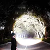 Strong Light Rechargeable Outdoor Super Bright Long-Range Multifunctional Laser Mountaineering Camping Light