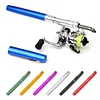Outdoor Portable Mini Telescopic Pen Shape Fishing Rod with Metal Spinning Wheel