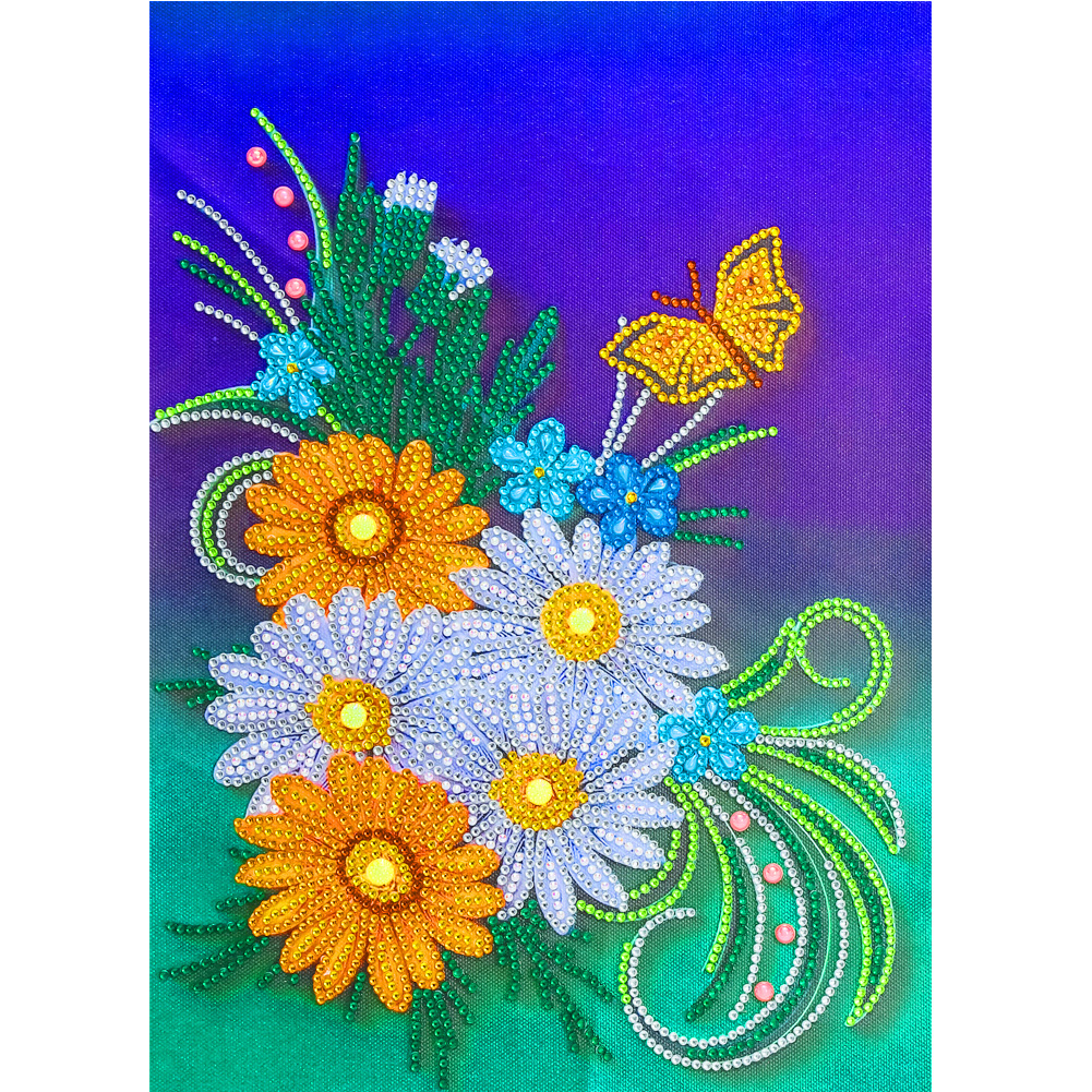 

Flowers - Special Shaped Diamond Painting - 30*40CM, 501 Original