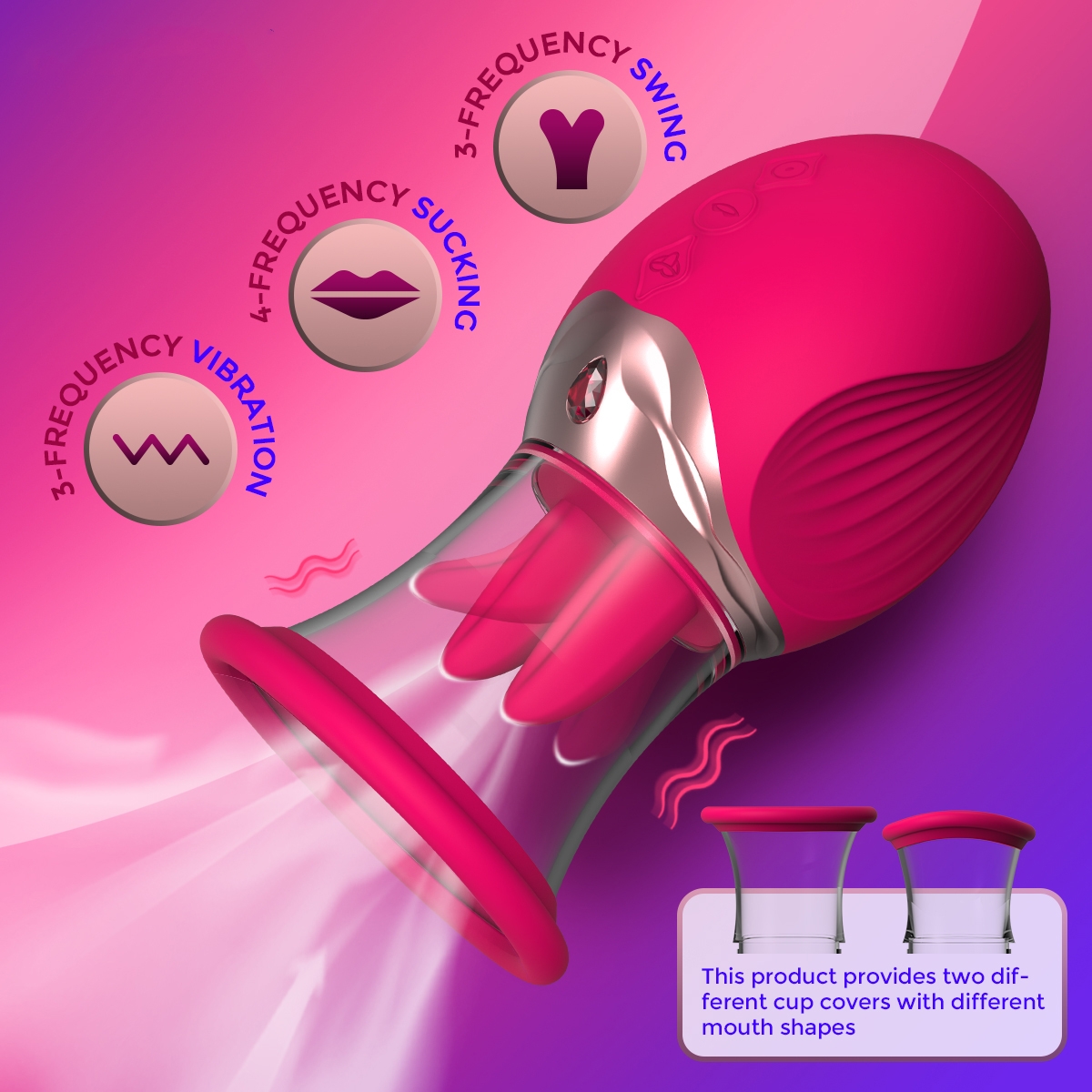 Elsa 1.0 Dual-tongue Licking Clit & Nipple Sucker