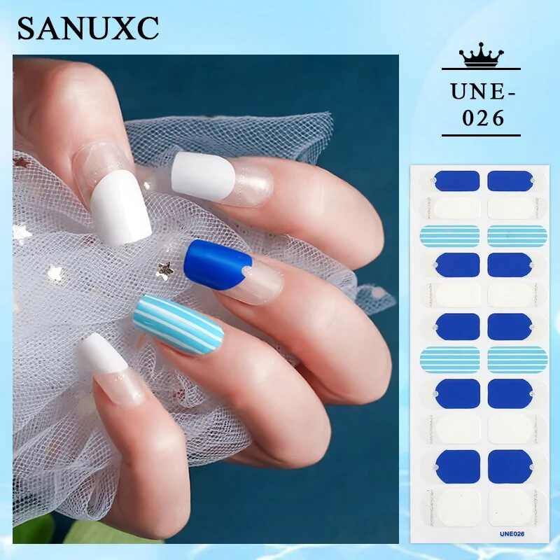 Churchf 22 Tips Shiny Nail Polish Stickers Wholesale Nail Art Decoration Decals Fashion Nail Stickers for Woment Manicure Gifts-Nail Inspo-Outfit Ideas