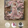 (Pre-Framed)Diamond Painting-DIY Crystal Rhinestone Japanese Geisha(25x25cm)
