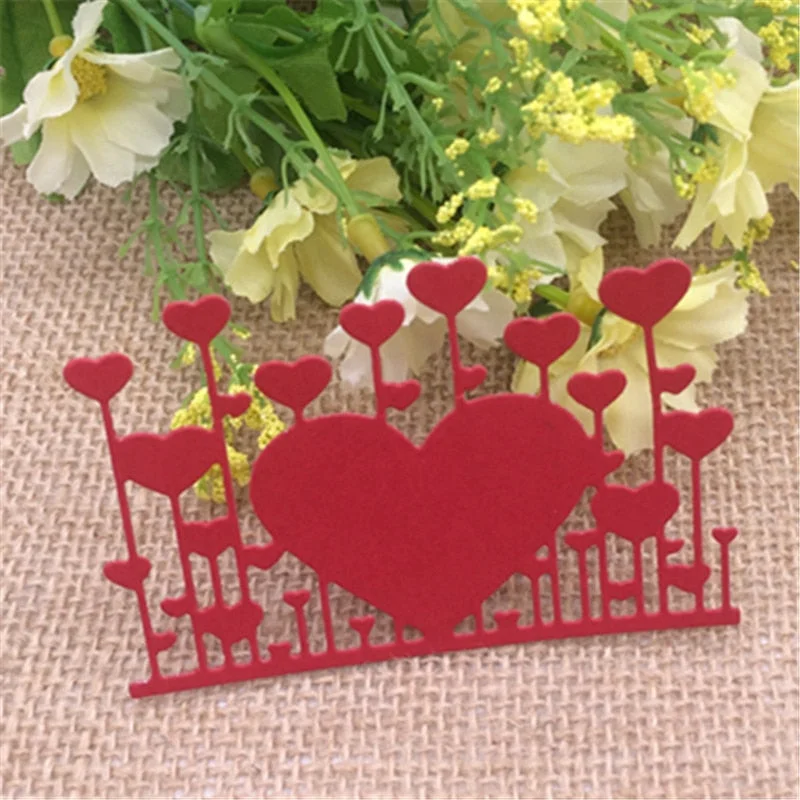 Heart Metal Cutting Dies Stencil Scrapbooking Photo Album Card Paper Embossing Craft DIY