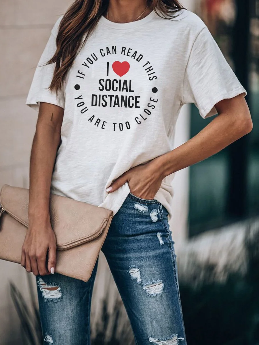 I Love Social Distance T-shirt