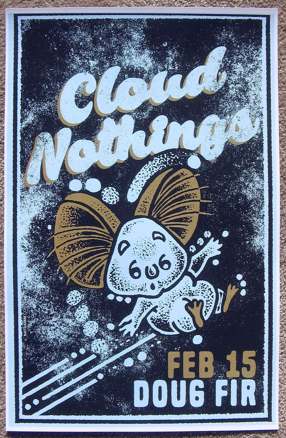 CLOUD NOTHINGS 2017 Gig POSTER Portland Oregon Concert