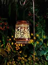 Solar Lantern Light Waterproof Hanging Solar Lantern for Yard Patio(Hummingbird)