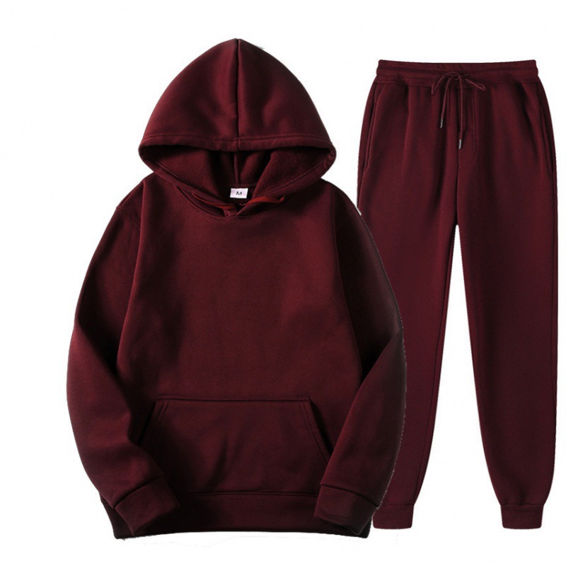 Huerhs costumes for women hot Women Tracksuit 2 Pieces Sets Hooded Sweatshirt +Drawstring Pants Male Hoodies Running Sportswear Men Men's Autumn Sportwear
