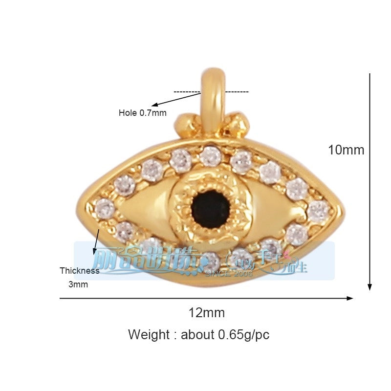 1 Piece Copper Devil’s Eye Pendant Jewelry Accessories