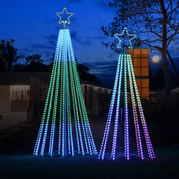 Multicolor LED Animated Outdoor Christmas Tree Light Show