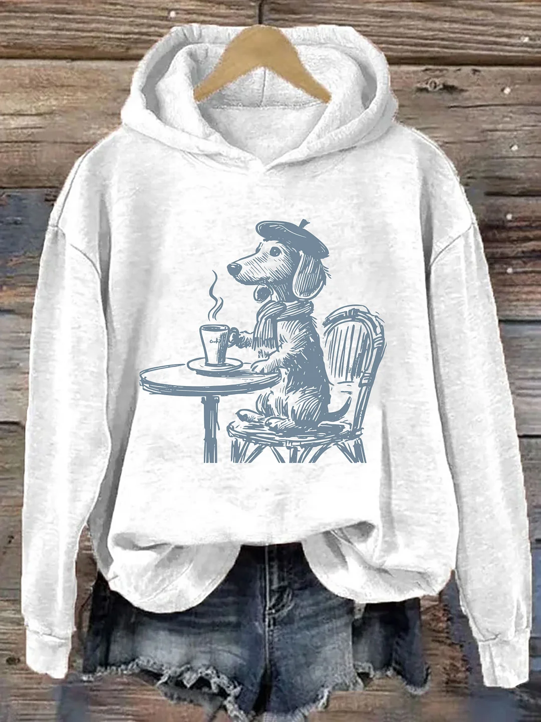 Dachshund Paris Hoodie