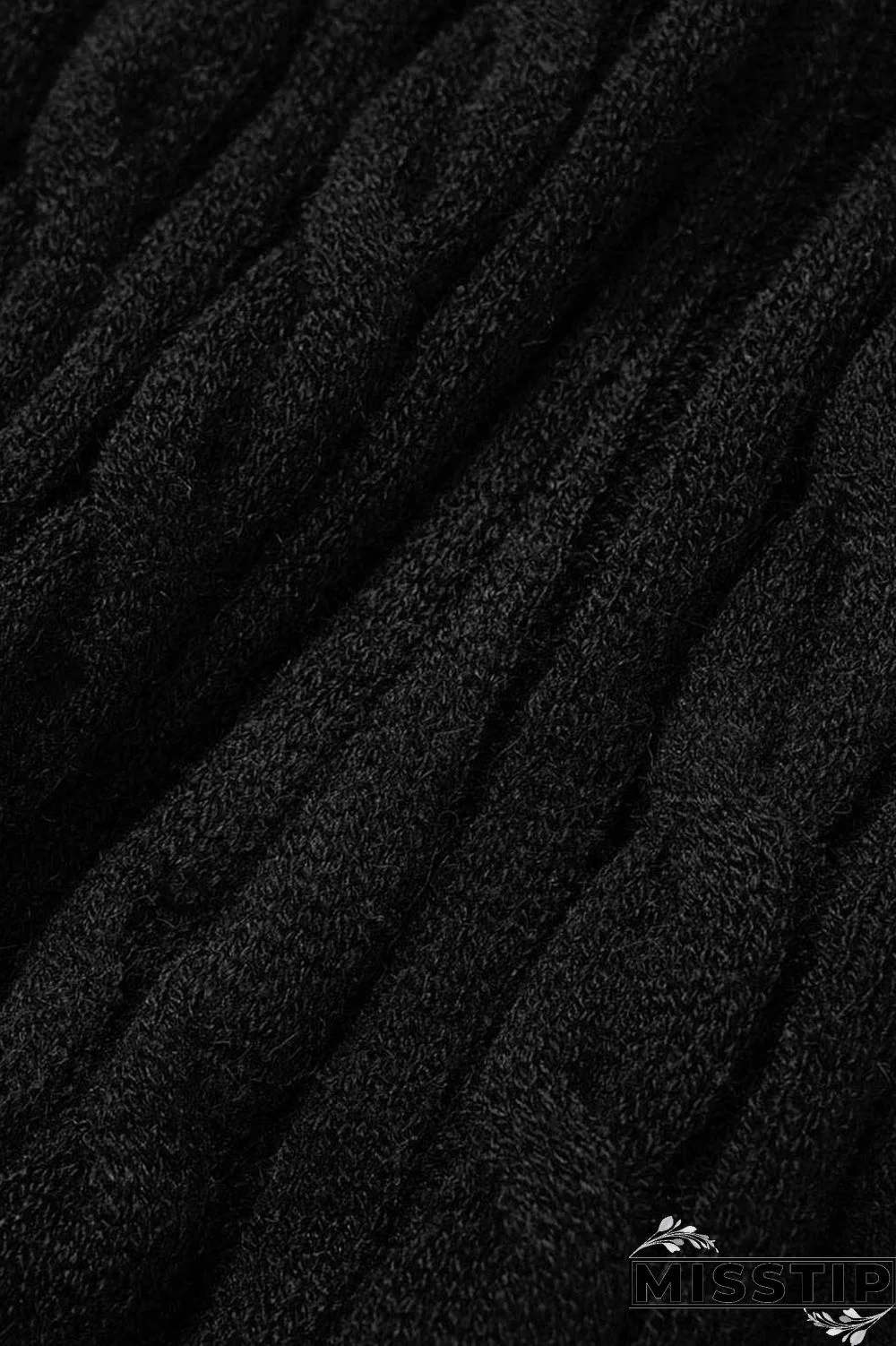 Black Casual Solid Patchwork Hooded Collar Long Sleeve Two Pieces