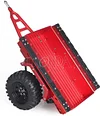 AMK Aluminum 1/10 RC Hitch Mount Trailer Truck Hauler with Metal Wheels for Axial SCX10 Wrangler TRX4 Defender MST CFX LC80 CC01 D90 TF2 Gmade GS02