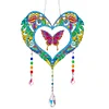 DIY Diamond Painting Suncatcher Hanging Pendant Kit(Butterfly Love)