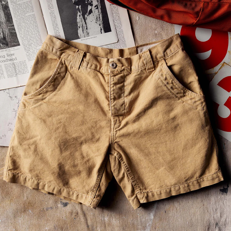 Men's Vintage Outdoor Cargo Khaki Shorts