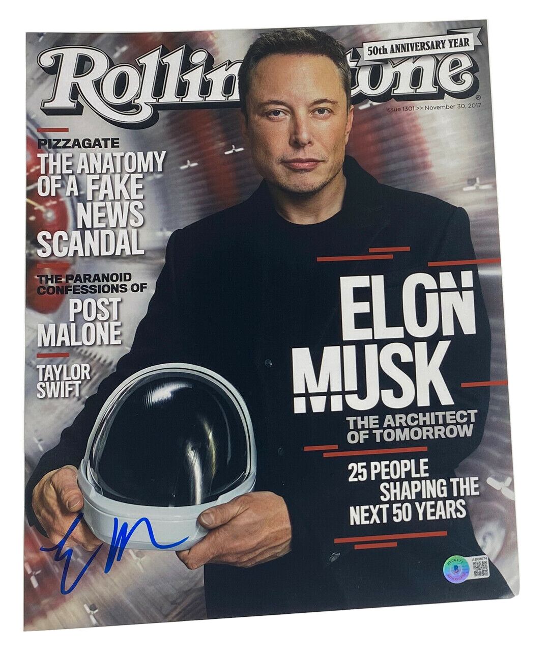 Elon Musk Signed Autographed 11x14 Photo Poster painting Tesla SpaceX Beckett COA