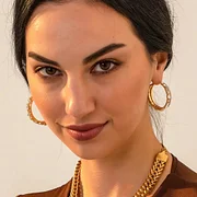 Bohemia Shiny Geometric Rhinestone Big Hoop Earrings for Women Gold Color Statement Large Circle Earring Exquisite Jewelry Gifts