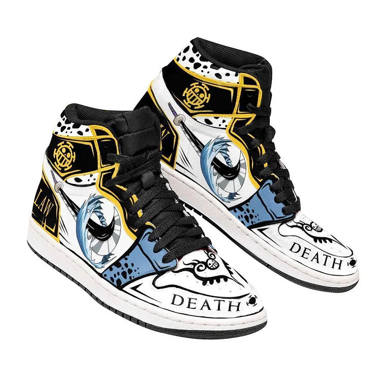 Death And Law Custom Anime Shoes One Piece Anime