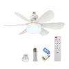 40w/200-2000lm Small Ceiling Fan with Lights with Remote Control Breeze Fan Light Three Color Temperature Options for Living Room Study & Household Use