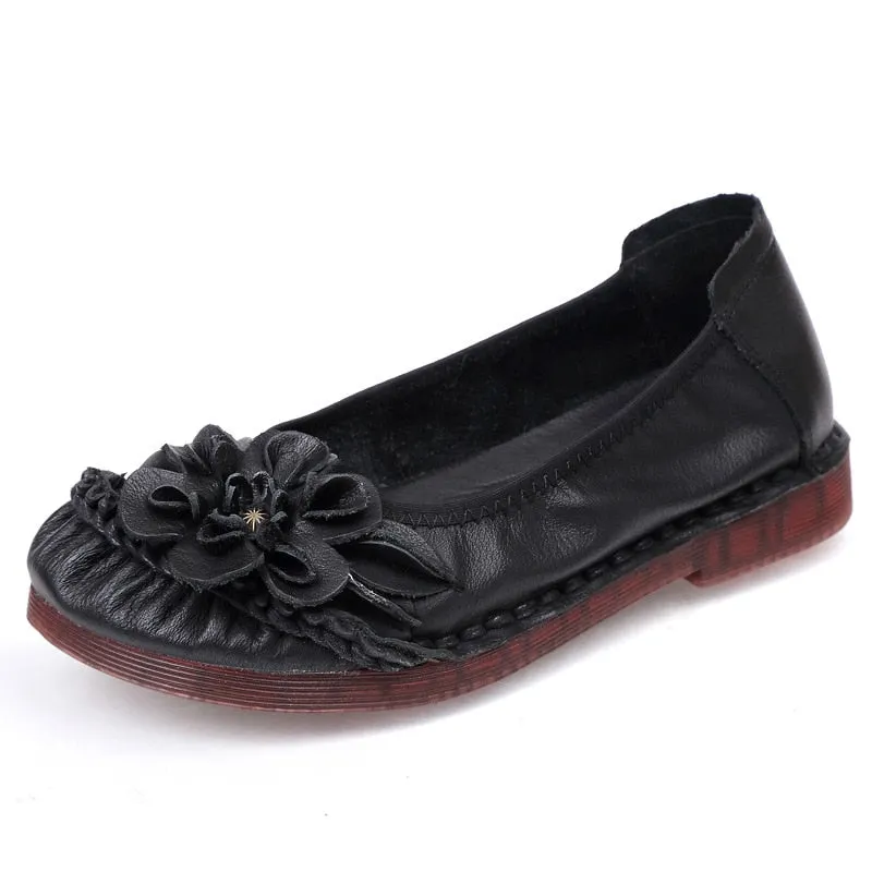 2021 Fashion Cow Leather Loafers Ladies Luxury Brand Moccasins Women Summer Flats Casual Leisuer Daily Oxford Shoes Woman Flats