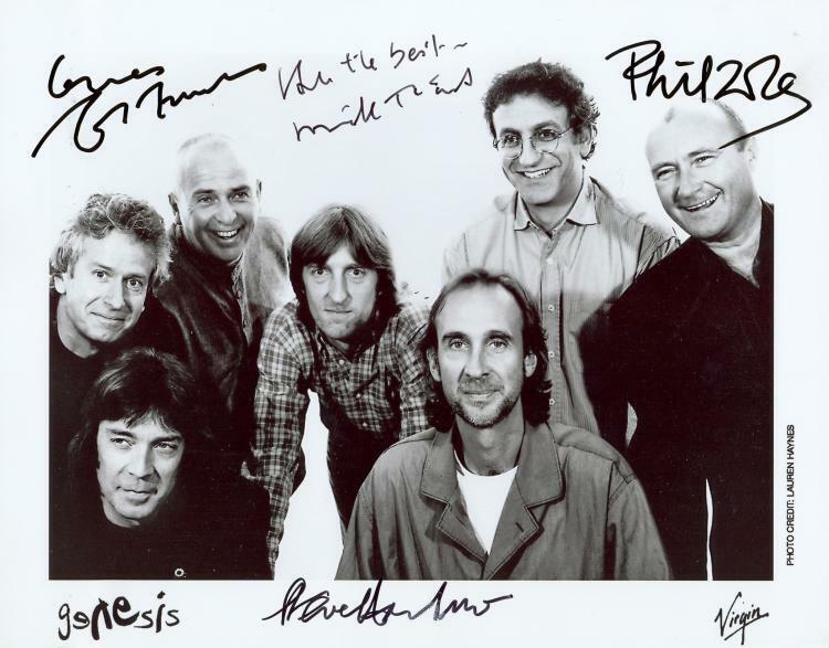 GENESIS Signed Photo Poster paintinggraph - Pop / Rock Group - preprint