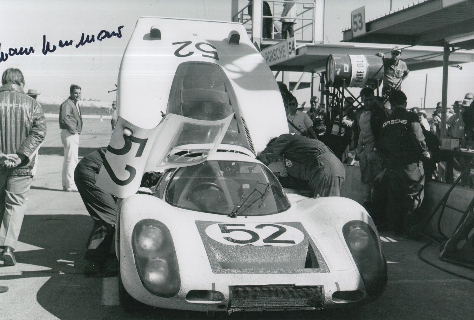 Hans Herrmann Hand Signed Porsche 12x8 Photo Poster painting 10.