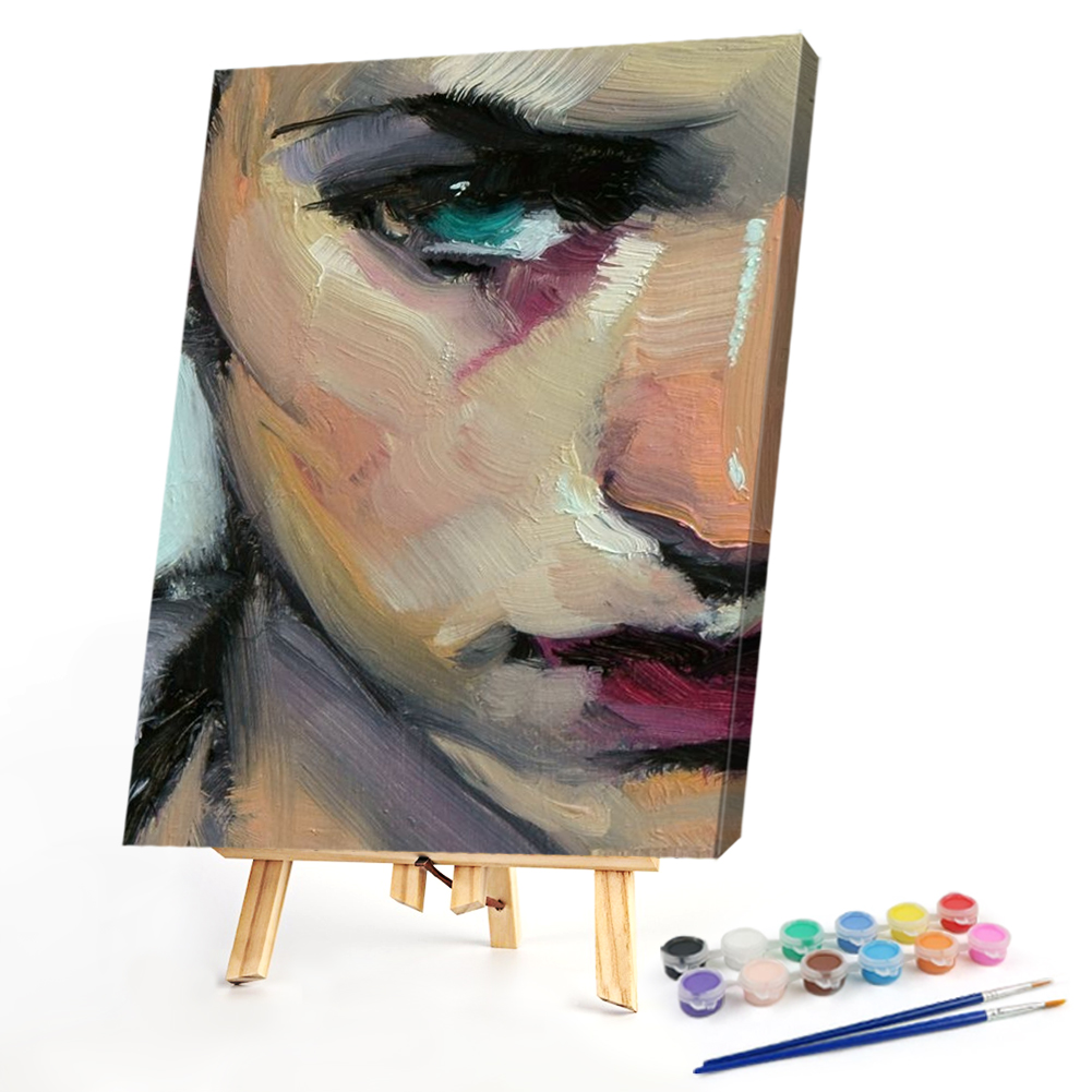 

40*50CM - Paint By Numbers - Half Face, 501 Original