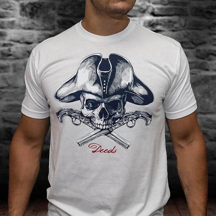Pirate Captain Printed Short-Sleeve T-shirt