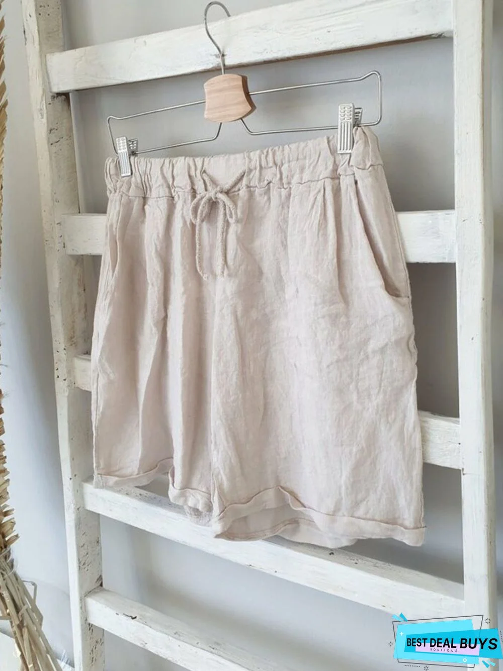 Casual Cotton-Blend Shorts