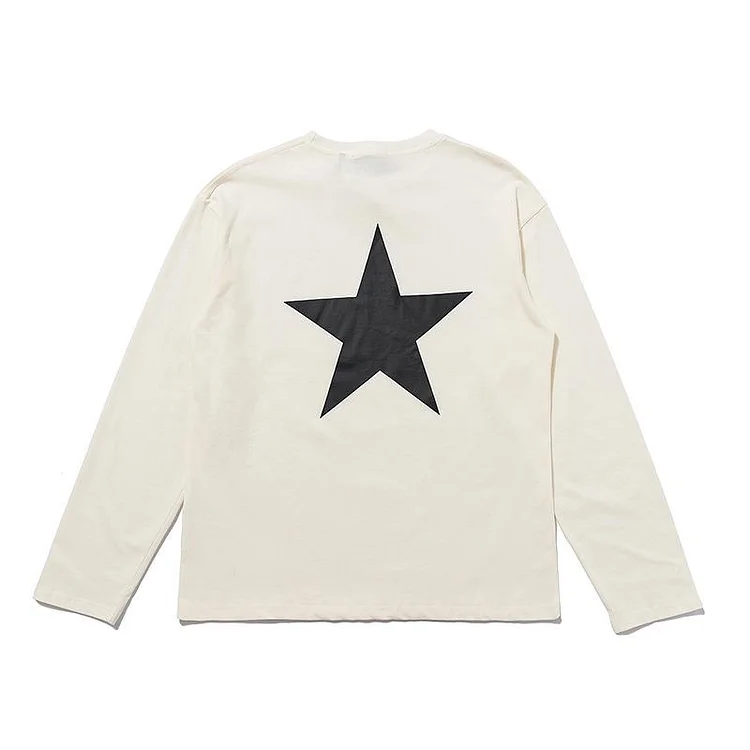Fog Sweatshirt High Street Fashion Brand Fear of Printed plus Size Retro Sports Long Sleeve Tshirt Fear Of God