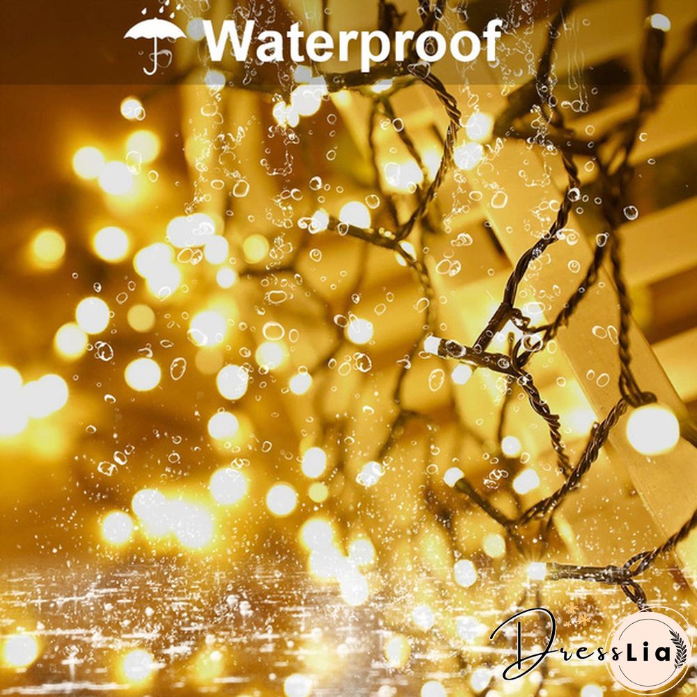 5M 50LEDs 10M 100LEDs LED String Lights Green Wire Remote Control USB Operated Timer Dimmable 8 Modes Fairy Twinkle Christmas Tree Lights Waterproof Starburst Lights for Christmas Birthday Bedroom Corridor Patio Wedding