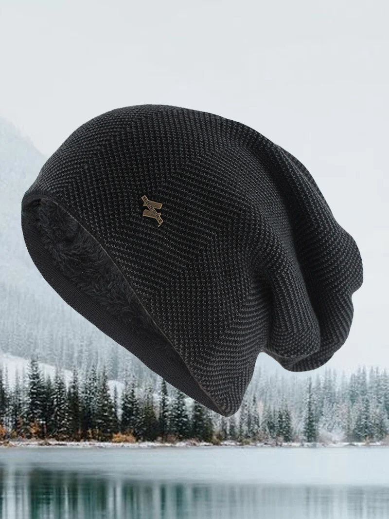 Winter Fleece Chevron Pattern Hat in  mildstyles