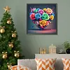 Diamond Painting-DIY Full Round Drill Colourful Love Roses